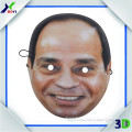 Custom Asian Style Printed Human Face 3D Masks Made Of PVC Material